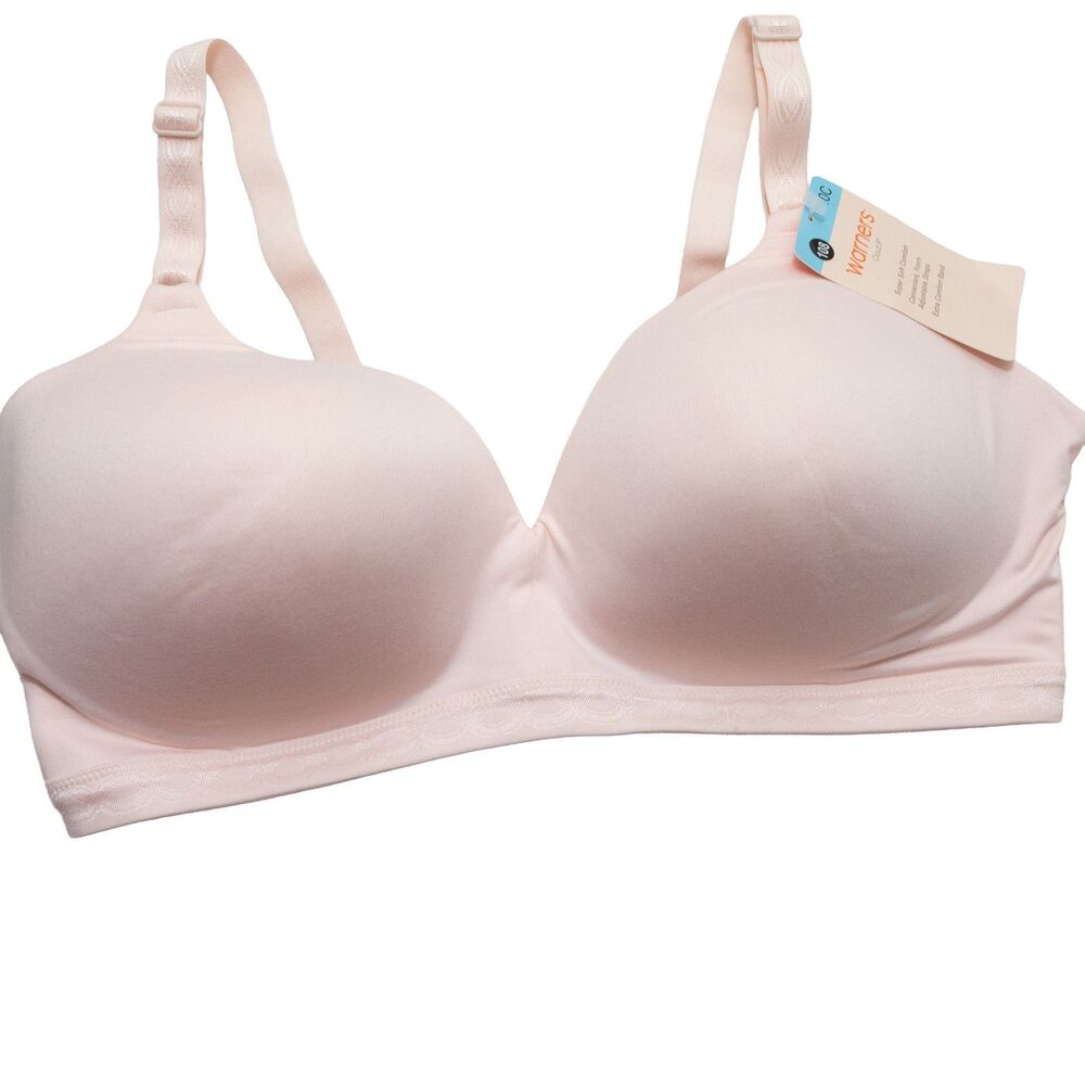Warners Cloud 9 Wireless 40C Lightly Lined Comfort Bra Blush Pink‎ New NWT